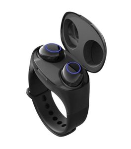 Bracelet intelligent 2 en 1 avec écouteurs Tws Bluetooth 50, Bracelet Portable, écouteurs sans fil, montre de Fitness, stockage Charge5185308