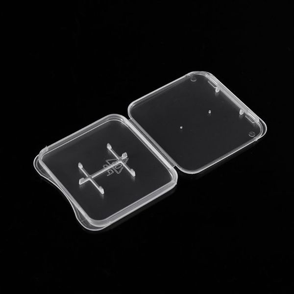 Caja de paquete de memoria estándar 2 en 1, estuche protector para tarjetas, almacenamiento de tarjetas Micro SD TF, cajas de plástico transparente 214N