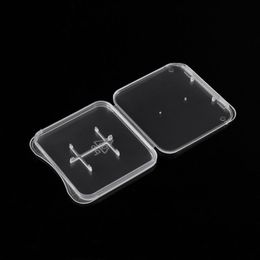 Caja de paquete de memoria estándar 2 en 1, estuche protector para tarjeta, almacenamiento de tarjeta Micro SD TF, cajas de plástico transparente