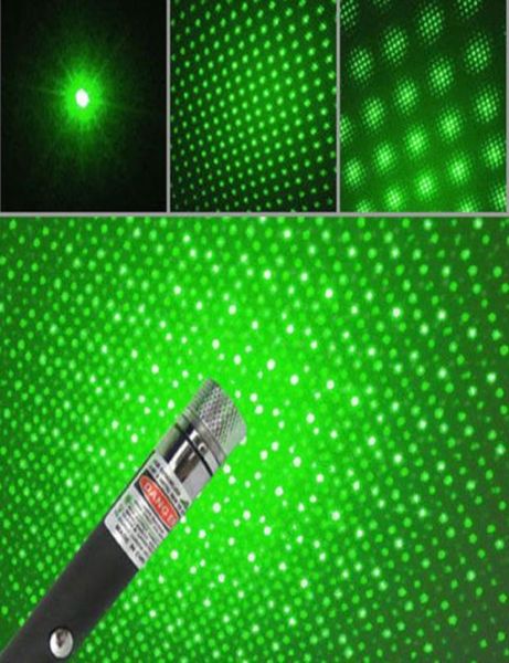 2 en 1 motif de capuchon étoile 532nm 5mw stylo pointeur laser vert avec tête d'étoiles laser kaléidoscope lumière cadeau de Noël de haute qualité FAS5821162