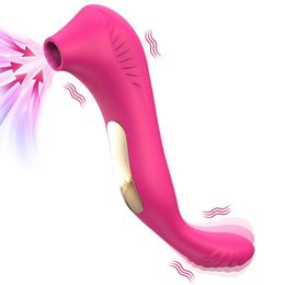 2 in 1 Sucking Vibraters Femme Masturbator Stimulator 10 Fréquence Clitteur Culker Vibrateur pour femmes Toys sexuels pour adultes