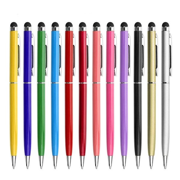 Stylet universel 2 en 1 avec stylo à bille, pour dessin, tablette, écran tactile capacitif, pour Apple Android iPad iPhone Samsung