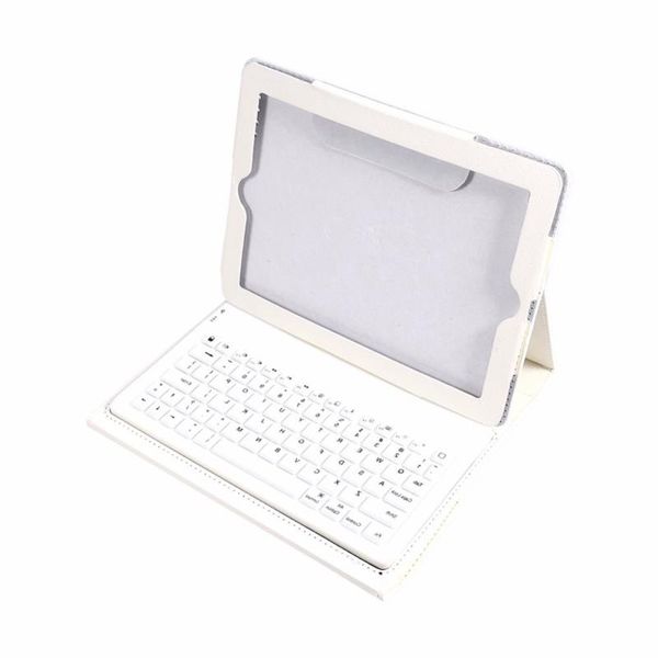 Бесплатная доставка 2 в 1 USB Bluetooth-клавиатура Складной кожаный защитный чехол-подставка из искусственной кожи Чехол для iPad 2 3 4 Chqpj