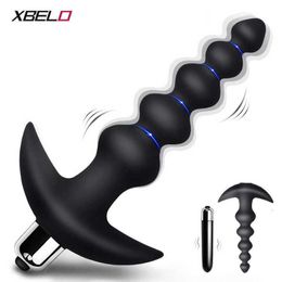 2 en perles anales vibrantes godemichet Anal conception conique Silicone masseur de Prostate balle vibrateur pour hommes femmes Couples