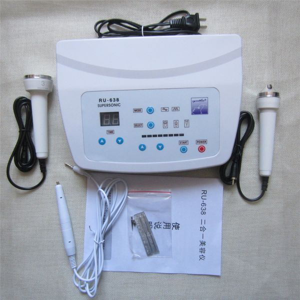 2 en1 1MHz ultrasons Rajeunissement de la peau Soin du corps raffermissant Mole enlèvement Beauté Spa Salon machine