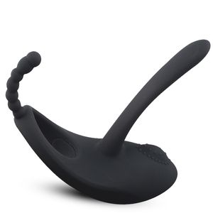 2 In1 Dual Head Vibrator Mannelijke Penis Massage Ring Vrouwelijke Clitoris Vaginale Prostaat Stimulator Masturbator voor Mannen Vrouw Seksspeeltjes D18110803