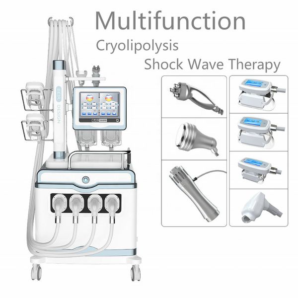 2 en 1 Autres équipements de beauté Haute qualité Onde de choc Cryolipolysys Machine Corps Minceur RF Cryolipolyse Minceur Graisse Congélation