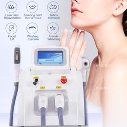 2 in 1 IPL laser RF -apparatuur Multifunctionele opties superverwijdering permanent haar schoonheidsmachine verwijder de tatoeage verwijderende drank