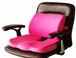 2 IN1 MEMORY MODE SEAT CUSHION COSSIR Back Cushion Soutien de la taille pour Home Office Grossesse Mesh Suede SALIAD CLAD CLAD PAD EN7H5582127