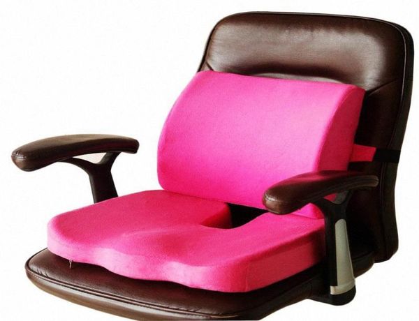 2 IN1 Memory Foam Asiento Cojín de la cintura de cojín Soporte de cintura para la almohadilla de atención médica de gamuza de maldad de embarazo en el hogar EN7H5582127