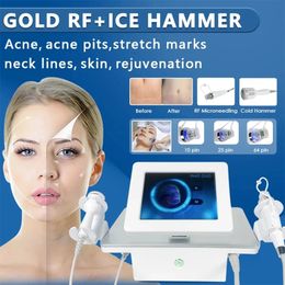 2 In1 micronedling RF-apparatuur Anti-verouderde rimpel Acne Verwijdering Huid Verjonging Huidverstakking Fractionele Microneedle Machine