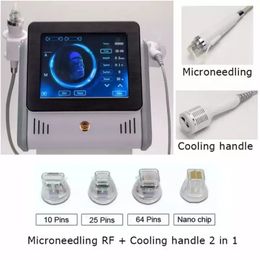 2 in1 RF Microneedling Machine Stretch Mark Remover Fractional Micro Needling Skin Tight Face Lift Schoonheidssalon