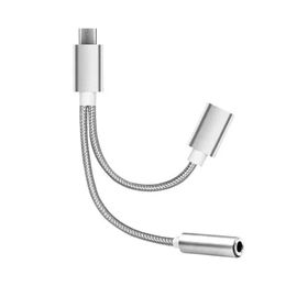 2 In1 USB-C TYPEC tot 3,5 mm AUX Audio-oplaadkabeladapter Y-hoofdtelefoonssplitter voor Xiaomi voor Huawei Samsung Type-C-convertor