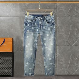 #2 jeans met rechte pijpen Jeans voor heren Designer jeans Heren jeans Designer Hip Hop jeans Mode Herenbroeken Jeans Topkwaliteit paarse jeans Motor coole denim broek 061