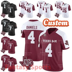 2 Johnny Manziel Texas Am Aggies Moose Muhammad III Jersey 7 College Football Ed Marcel Reed Evan Stewart 1 Amari Daniels Conner Weigman New White Red