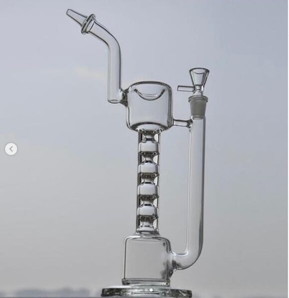 12.2 pouces verre eau bangs narguilés tabac tuyau de fumée 14mm bol pièce capiteux dab plates-formes percolateur bangs cire dabber