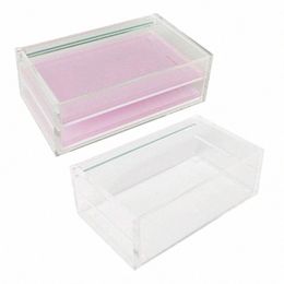 2 couches acrylique faux yeux boîte d'affichage vide L emballage stockage Ctainers double couche boîte de rangement Eyel h1Iw #