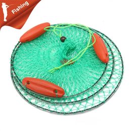 Filet de pêche flottant pliable Portable à 2 couches, maille à crevettes, permet de survivre dans l'eau 231229