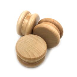 2 lagen ronde massief hout slijpmachines groothandel roken accessoires log + staaldraad slijpmachines 30mm diameter hoogte 15mm GR348