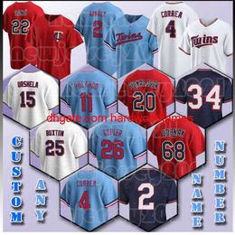 2 Luis Arraez Baseball 25 Maillot Byron Buxton 4 Carlos Correa 22 Miguel Sano Jorge Polanco Gio Urshela Gary Sanchez Gilberto Celestino Max Kepler Killebrew