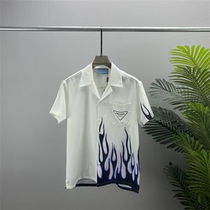 2 LUXE Designers Chemises Hommes Mode Tiger Lettre V chemise de bowling en soie Chemises décontractées Hommes Slim Fit Chemise à manches courtes M-3XL # 511