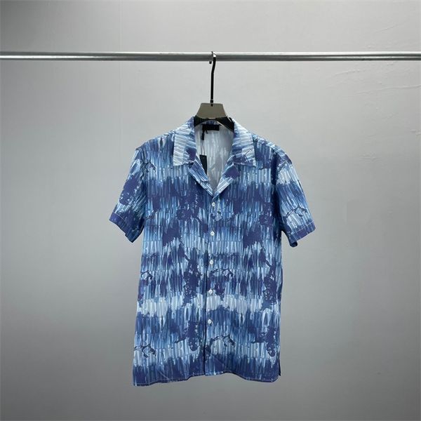 2 LUXE Designers Chemises Hommes Mode Tiger Lettre V chemise de bowling en soie Chemises décontractées Hommes Slim Fit Chemise à manches courtes M-3XL # 105