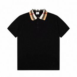 Polos Mens T-shirt Fi broderie manches courtes Colliers de relevé Polo décontracté Polo M-3XL # 165 49AT #