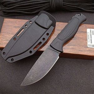 2 Modelo BM 15006 Cuchillo táctico de hoja fija Steep Country Hoja lavada a la piedra Mango de santopreno Caza al aire libre Supervivencia Combate Herramientas militares 15080 940