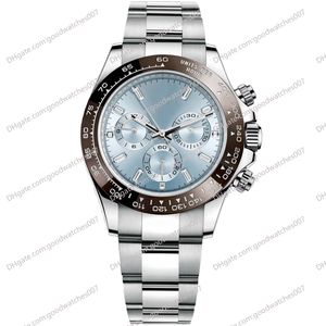 2 Modelo de reloj para hombre Bestquality Factory Sin cronógrafo 2813 Relojes automáticos 116506 40 mm Esfera azul cielo Reloj de diamantes Bisel de cerámica marrón Correa de acero inoxidable