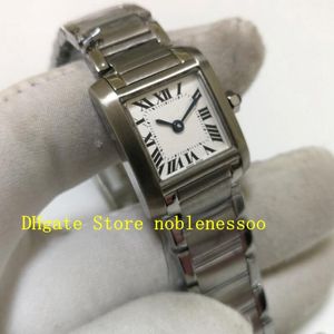 2 Model Echte foto met doos Women Small Model 25 mm x 20 mm Quartz White Gold Ladies Watch W50012S3 W51007Q4 Gold Two-Tone Steel Watch LA 219J