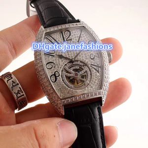 2 aiguilles volant de luxe dernier homme montres-bracelets haut boîtier en acier fin boucle ardillon originale verre saphir montres mécaniques automatiques