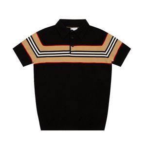 2 Nueva Moda Londres Inglaterra Polos Camisas Diseñadores para hombre Polos High Street Bordado Impresión Camiseta Hombre Verano Algodón Camisetas casuales # 1162