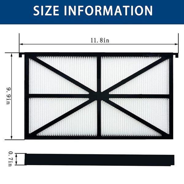 2 Pack RCX70101PAK2 Accesorios Robóticos Cartuchos de filtro de limpiador de piscina para Hayward Tigershark, Sharkvac, Aqua Vac