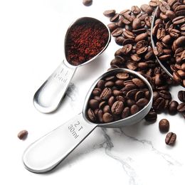 2 Pack Scoop de café en acier inoxydable 15 ml 30 ml CUISINE Des cuillères à mesure exactes pour la farine de sucre à thé de grains 240410