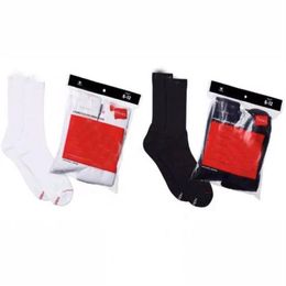 2 paar packfashion sokken casual katoen ademen met 3 kleuren skateboard hiphop sok sportsokken218LL