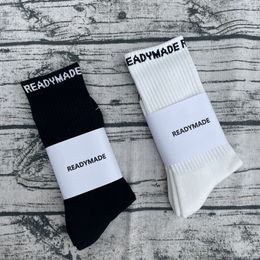 2 paar heren sokken Spring Autumn Street hiphop hoogwaardige sokken zwart wit