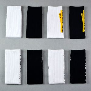 2 paires de chaussettes de sport pour hommes Crew White Sock Harajuku Street Style Skate Bas pour femmes Chaussettes de compression