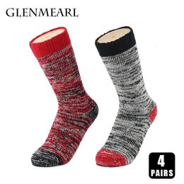 2 paires de chaussettes en coton pour femmes de haute qualité hiver épais chaud doux Compression décontracté coloré marque de mode chaussettes de démarrage pour femme 240109