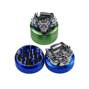 2 Onderdelen Dier Ontwerp Patroon Roken Grinder 50mm * 39mm Perstype Handbediening Kruid Grinder 116G Tobacco Spice Muller Crusher Rook Accessoires