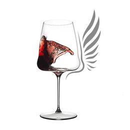 2 stuks veel wijnvleugelglazen professionele sommelier kristallen beker engelenvleugels godin partij bordeaux sherry beker rood 240127