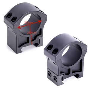 2 pc's/1 paar hoge kwaliteit T6-6061/7075 aluminium hard geanodiseerde scope montage ringen hoog/gemiddeld/low fit 20 mm rail