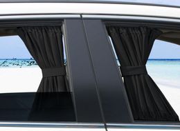 2 pcs 50s voiture antiuv latérale de fenêtre latérale du soleil rideau de fenêtre de voiture