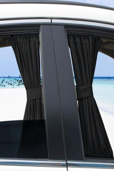 Pare-soleil anti-uv pour vitres latérales de voiture, 2 pièces, 50S, rideau d'ombrage pour pare-brise arrière, pare-soleil pour la plupart des voitures SUV6046030