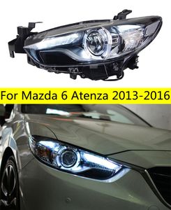 Piezas de faro delantero de coche, 2 uds., para Mazda 6 Atenza 20 13-20 16, lámparas LED o faros de xenón DRL LED, proyector Dual, LIFTING