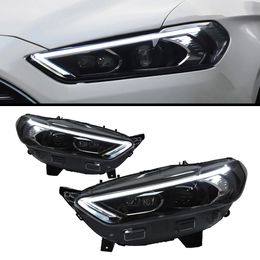 Auto styling Koplamp ecosmart lampen Voor Mondeo 2013 Fusion 20 14-20 16 Gemodificeerde LED Lampen Koplampen DRL Dual projector Facelift