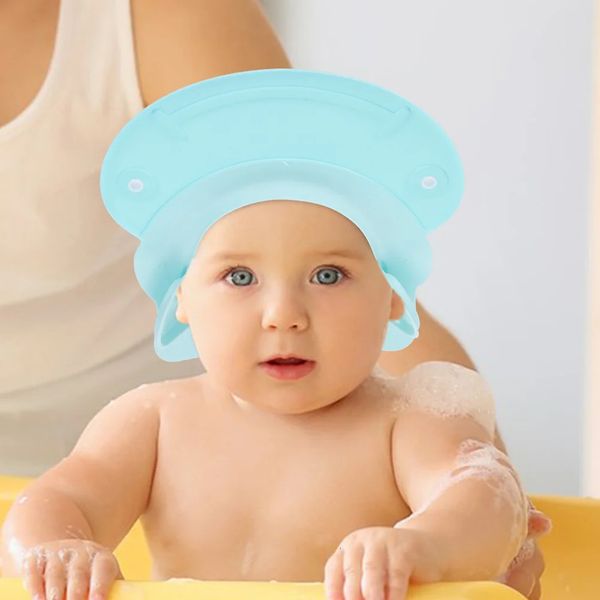 2 pcs Baby Shower Kids Visor pour les bouchons de chapeau réglables Girls Silice Gel Silicone Hair Cut 240407