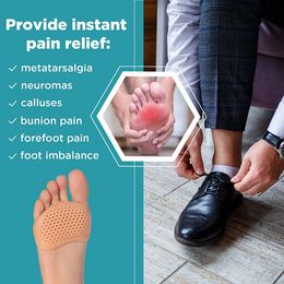 2 pc's bal van voetkussens zachte gel metatarsale pads mortons neuroma callus pijnverlichting voorvoets inlegzolen voetbescherming