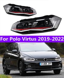 2 STUKS Autolichten Onderdelen Voor VW Virtus 20 19-20 22 Nieuwe Polo Hoofd lampen LED of xenon Koplamp LED Dual Projector FACELIFT