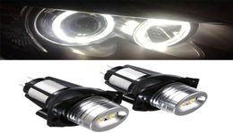 2 PCS E90 Angel Eyes Halo Ring LED Licht 6W Marker Lamp Xenon Wit Rijden Lamp Waterdicht Voor canbus Xenon Koplampen Ger7400430