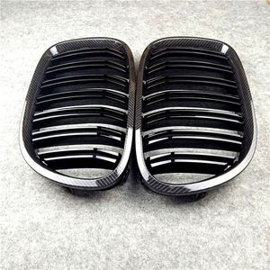 Grilles de capot avant à 2 lamelles noir brillant F01 pour BMW série 7 2008-2014 730D 740D 750D Grille en maille style de voiture